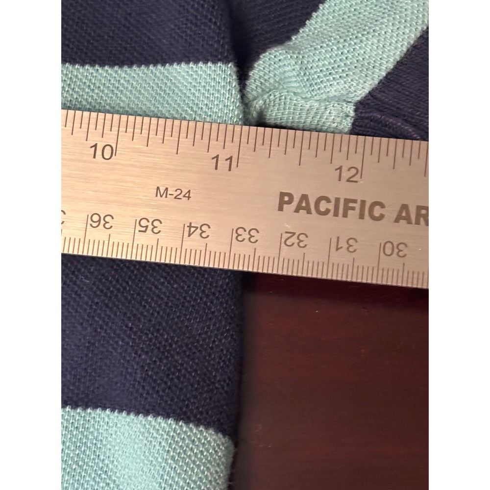 Polo Ralph Lauren Kids Navy Light Blue Striped Short Sleeve Polo Shirt 2T - Picture 9 of 10